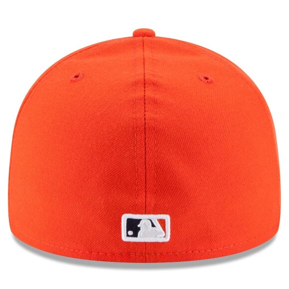Houston Astros New Era Orange/Navy Alternate On-Field Fitted Hat - Men's - Picture 4 of 6